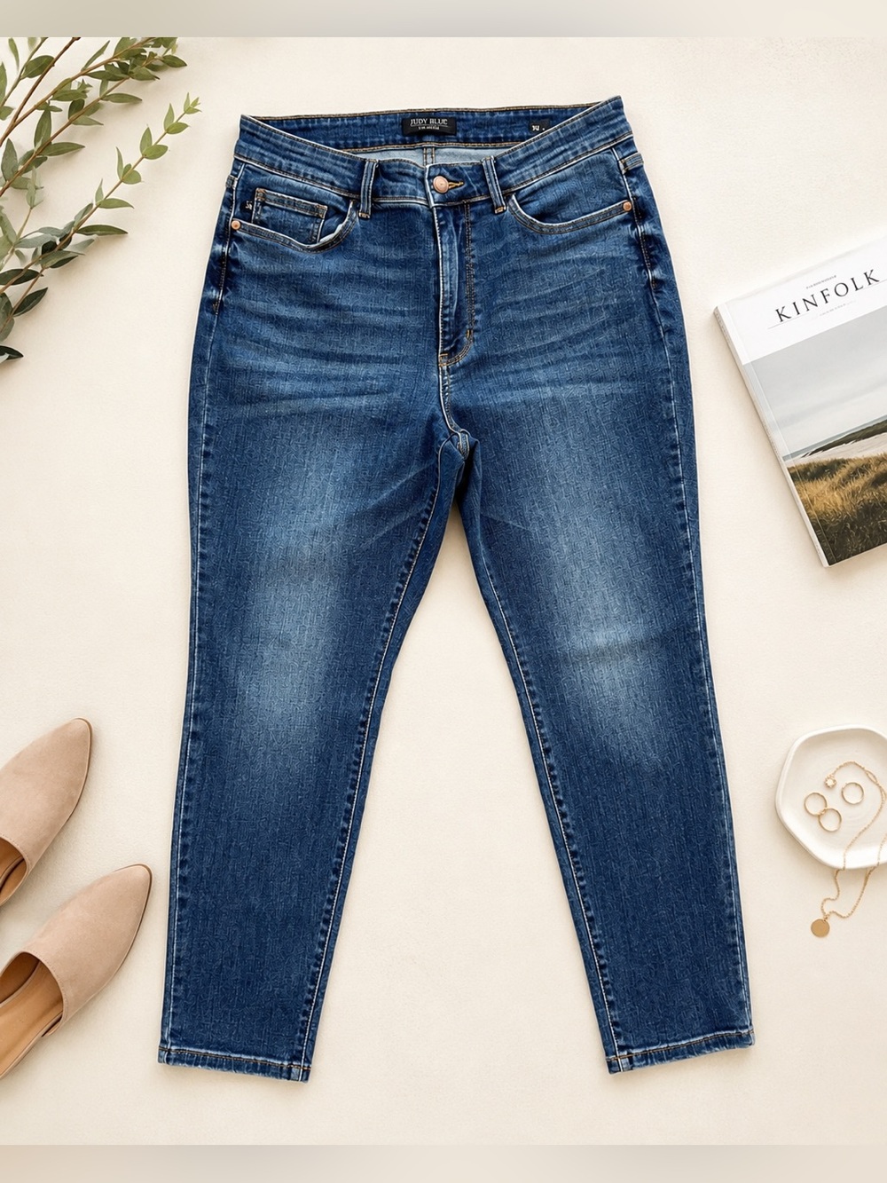 Judy Blue Dark Blue High Rise Slim Jeans